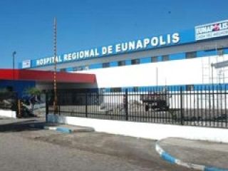 Nova fachada do Hospital Regional de Eun&aacute;polis - Foto: Radar64.com