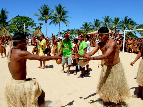 Corrida de revezamento com marac&aacute;