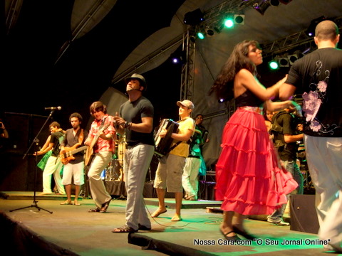A banda Cangaia de Jegue durante a apresenta&ccedil;&atilde;o