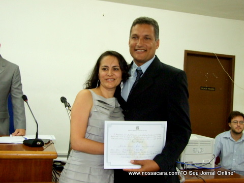 Alberto Concei&ccedil;&atilde;o (Beto) recebe seu diploma de vice-prefeito