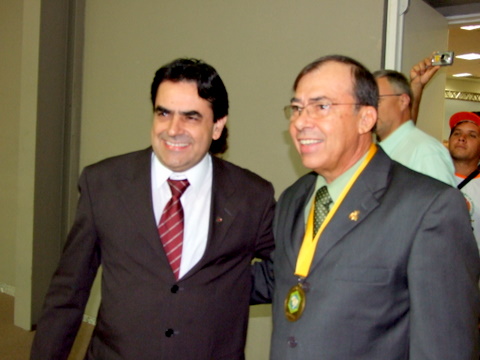 Dep. Estadual Domingos S&aacute;vio com Irone Sampaio