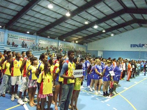 Abertura dos Jogos Abertos do Interior no Gin&aacute;sio de Esportes