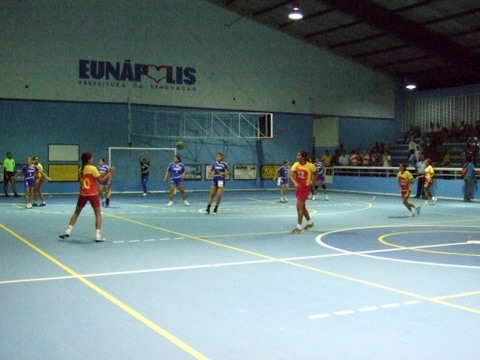 Partida de Handebol feminino 