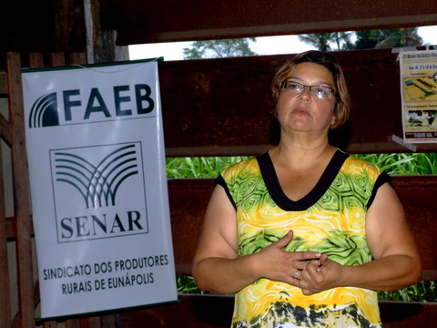 Eliane Menezes, presidente do Sindicato dos Produtores Rurais de Eun&aacute;polis