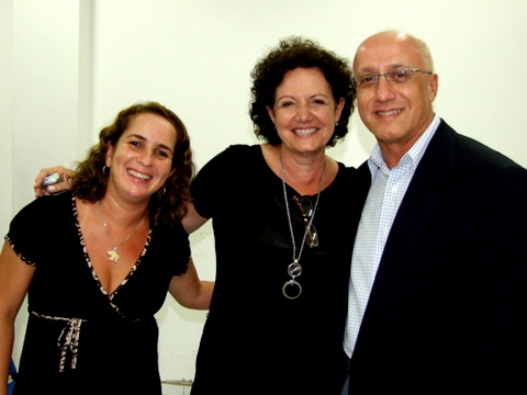 Da esq/direita Hilda Rodrigues, Marlene Jaggi e Antônio Sérgio Alípio