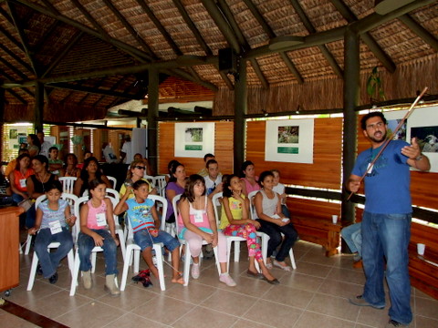 Jo&atilde;o Marcos, durante a sua apresenta&ccedil;&atilde;o do Projeto Harpia
