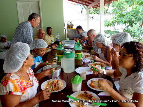 Almo&ccedil;o dos alunos do Curso de Licores Finos (encerramento do curso)