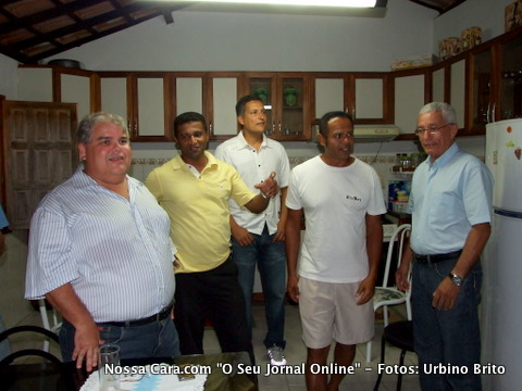 Da esq/direita L&uacute;cio Vieira Lima, Rileson Lima, Carlos Lima e Osvaldo Carib&eacute; 