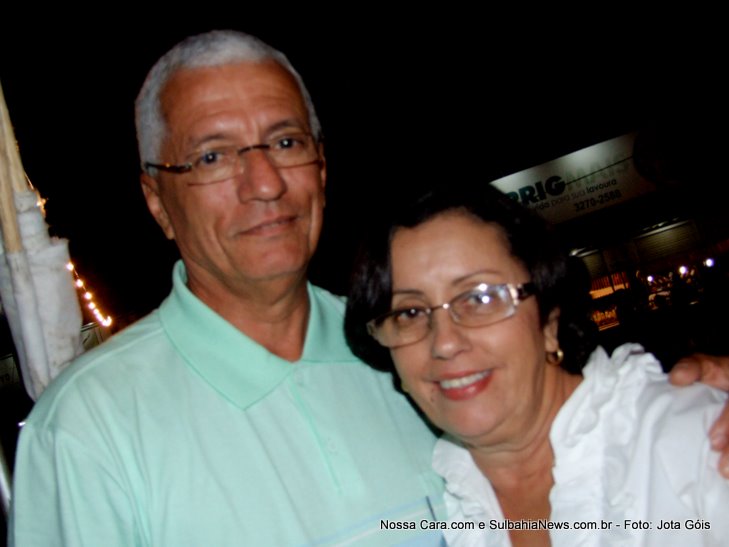 O prefeito Oswaldo Carib&eacute; e a primeira dama Suely Carib&eacute;