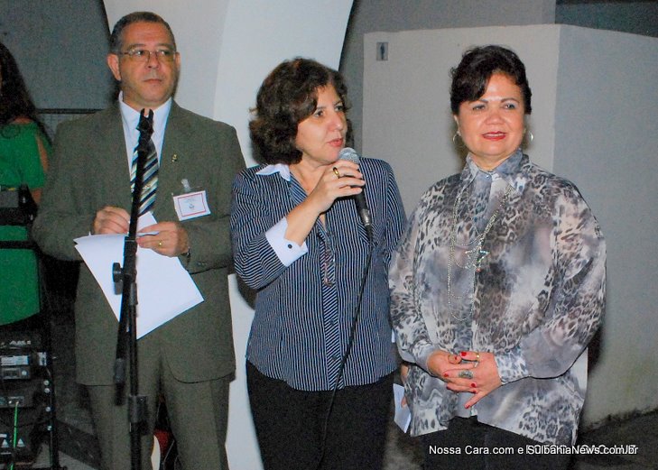 &Acirc;ngelo Nogueira Dra. Leia e Dra Em&iacute;lia Machado (presidente da APAE).