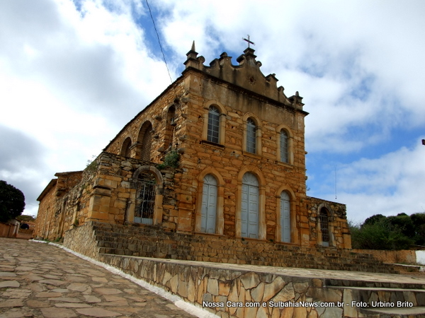 Igreja de Santana, em Rio de Contas na Chapada Diamantina toda de blocos de pedra construida pelos escravos no final do s&eacute;culo XVIII