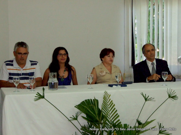 Da esq/direita Aldo Bartolomeu (presidente) Valquiria Andrade (secret&aacute;ria CMDCA), Maria Menezes (secret&aacute;ria A&ccedil;&atilde;o Social) e o promotor p&uacute;blico Dinalmari Messias 