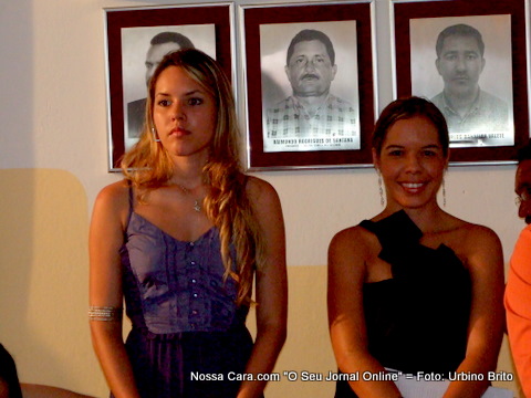 Georgia Cordeiro e Jackelinne Sim&otilde;es (assessora de impresa da prefeitura)