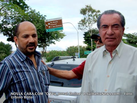 O prefeito Rob&eacute;rio Oliveira com o Senador Jo&atilde;o Durval Carneiro