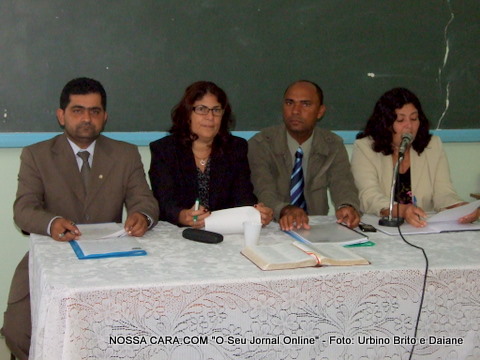 Da esq/direita os vereadores Valdiran Marques, Carmem L&uacute;cia (presidente) Ubaldo Suzart e Ruthe Contadora