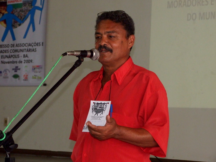 Almir Souza Ramos presidente do STTR, que apontou as dificuldades da zona rural em se organizar