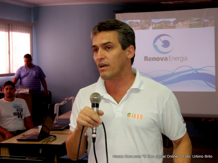 Mauro Borges presidente do Comdau enquanto fazia a abertura da reuni&atilde;o