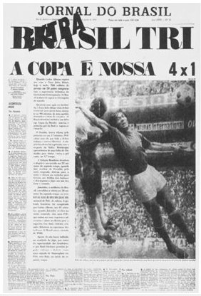 A conquista do Tri, no M&eacute;xico, em junho de 1970.