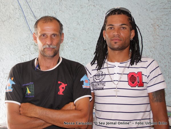 Nesta foto Fl&aacute;vio posa ao lado do colega de ciclismo o Gaucho da Bicicleta