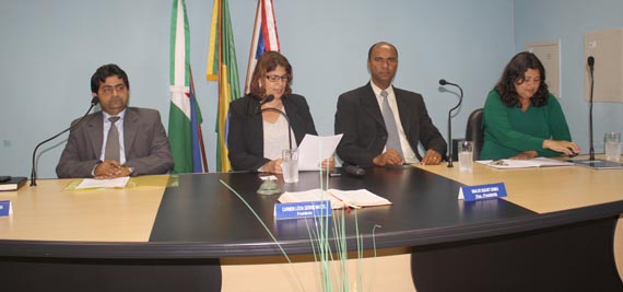 Da esq/direita os vereadores Valdiran Marques, Carm&eacute;m L&uacute;cia, Ubaldo Suzart e Ruthe Contadora 