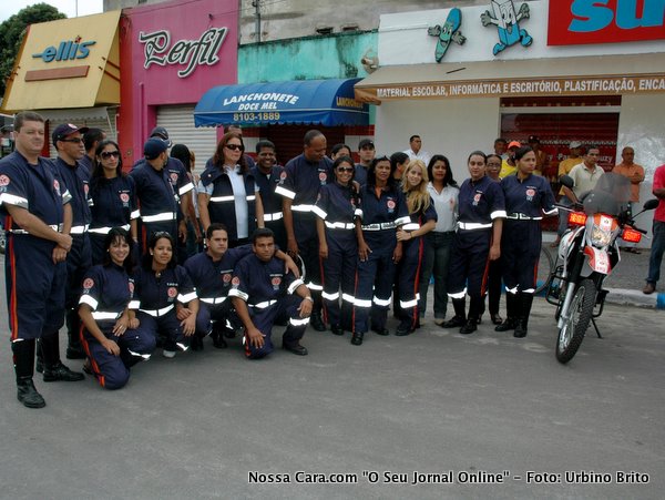 Equipe do Samu que sempre participa das solenidades c&iacute;vicas 