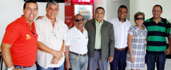 Da esq/direita Renatinho, Teoney Guerra, Evandro Lima, Dr. Ap&oacute;stolo, Abra&atilde;o, Eluiza Helena e Hugo Santos
