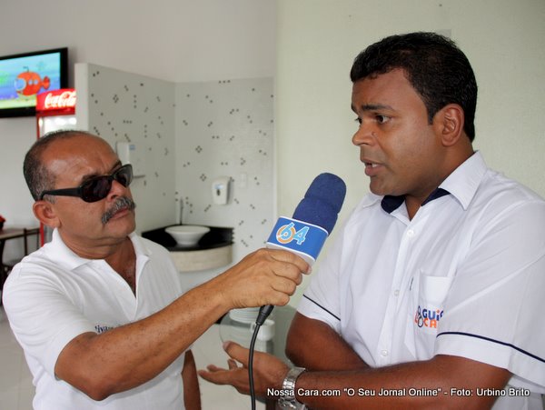 Abra&atilde;o Sendo entrevistado pelo companheiro Evandro Lima da AtivaFM