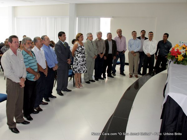 Toda a diretoria no momento em faziam o juramento de posse