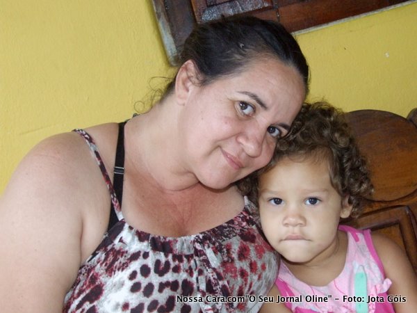 Nil Ferreira e sua netinha Maria Eduarda 
