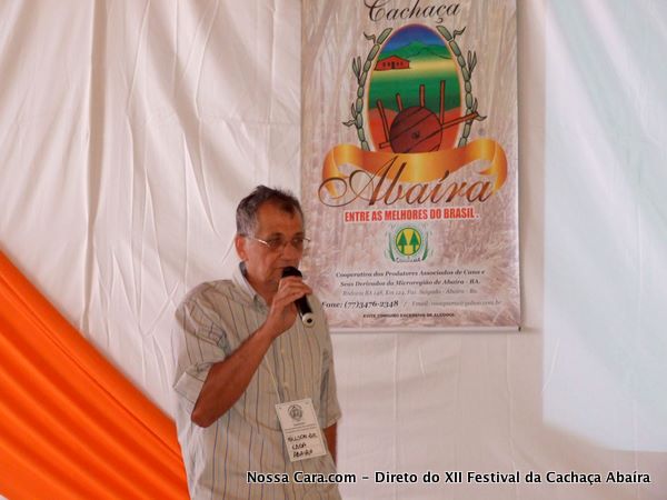 Nelson Luz Pereira um dos idealizadores e batalhador para levar a frente este projeto da Cacha&ccedil;a Aba&iacute;ra