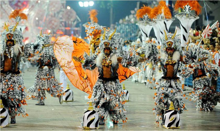Desfile do Salgueiro, segunda escola a entrar na avenida no segundo dia do Carnaval do Rio de Janeiro (23/02/2009 Ginga Fotos / UOL
