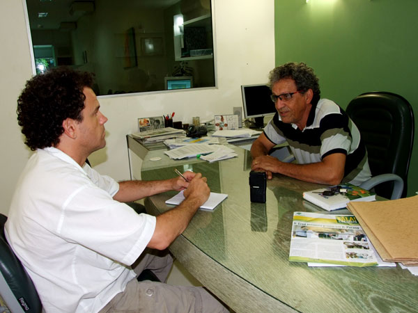 Nosso rep&oacute;rter Guilherme Ferreira, entrevista Pedro Vailant, novo presidente do Credieun&aacute;polis
