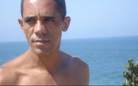 Obama brasileiro foi descoberto quando passava as f&eacute;rias no Rio de Janeiro (Foto: Divulga&ccedil;&atilde;o/Ag&ecirc;ncia O Gordo e o Magro)