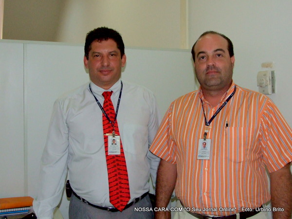 Jo&atilde;o Waguimaker  (coordenador do Sine Eun&aacute;polis) e Ronald Le&atilde;o (supervisor regional) 