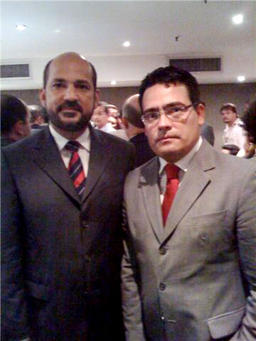 Roberio com o Secret&aacute;rio de Meio Ambiente da Bahia, Juliano Matos