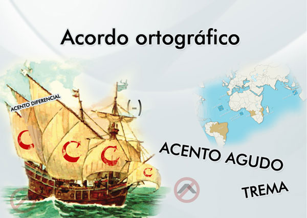 "Assembleia para para ver o voo dos pinguins". A partir de 1&ordm; de janeiro de 2009, essa frase se escrever&aacute; assim: sem trema, sem acento agudo no ditongo "ei" e sem circunflexo no grupo "oo". Entenda o que muda na l&iacute;ngua portuguesa - Paulo Martins / Arte UOL