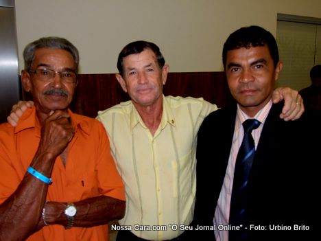 Da esq/direita Sr. Plac&iacute;dio, Jos&eacute; Sossai e o vereador Renaldo Porto 