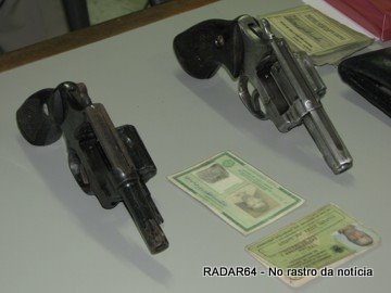 Estes s&atilde;o os dois 38 que estava com o Silvano