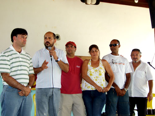 Da esqu/direita Mario Gontijo, Rob&eacute;rio Oliveira, Vasco Queiroz, Carrm&eacute;m L&uacute;cia, Ubaldo Suzart e Claudionor Nunes 