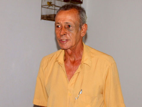 Djairo Avelino, em seu discurso ap&oacute;s a posse