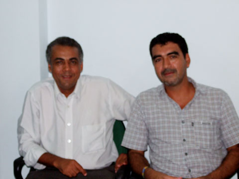 Dr. Valdeir Ribeiro, (gerente do sac) e Jos&eacute; Orlando (diretor regional do Sindicato dos Radialistas)