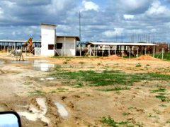 Local da obra do presidio que andava a passo de tartaruga e agora deve ser paralizada