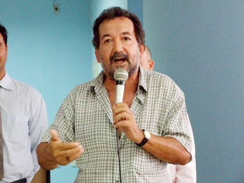 Melquiades Sepinola do Cepedes fazendo seus questionamentos