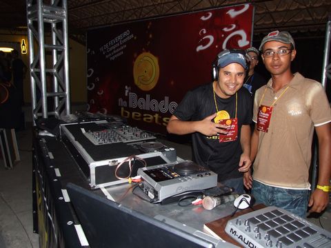 Dj Alex e  e o colunista Pablo Pereira