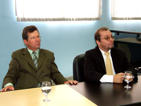 Da esq/direita os vereadores Moacir do Bicho e Sess&eacute; e Moacir do Bicho