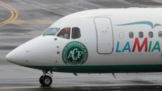 Foto: © Reprodução Avião que levava a Chapecoense à Colômbia caiu