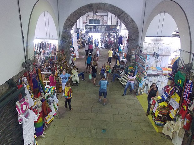 Parte interna do Mercado Modelo, em Salvador. (Foto: Maiana Belo / G1 Bahia)