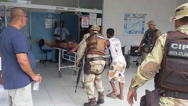 O suspeito n�o resistiu e morreu ao dar entrada no hospital