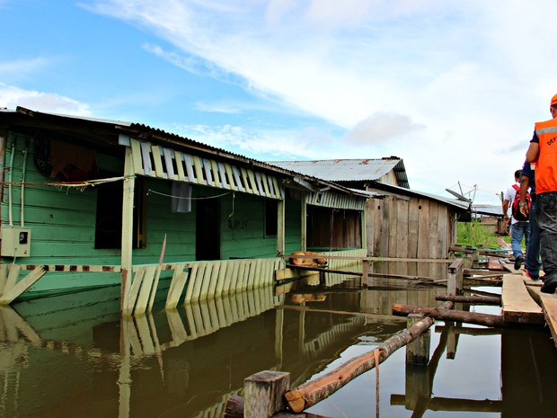 Defesa Civil tem monitorado as �reas de risco em Tabatinga (Foto: Adneison Severiano/G1 AM)