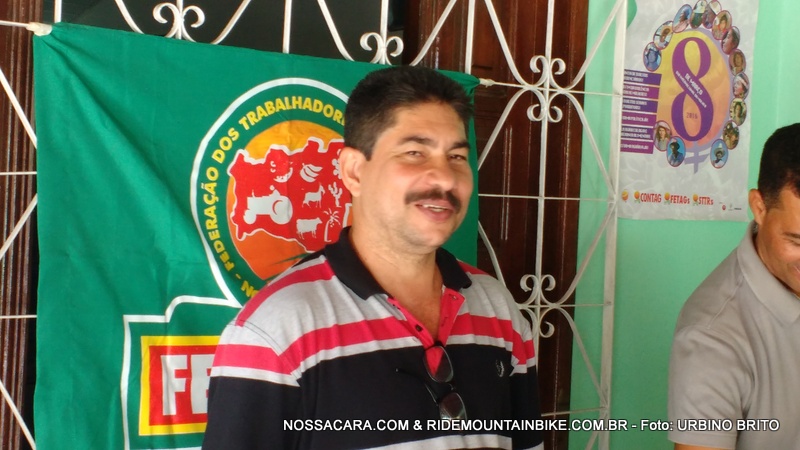 Tico Lisboa presidente do Sindicato durante a abertura da prestção de contas
